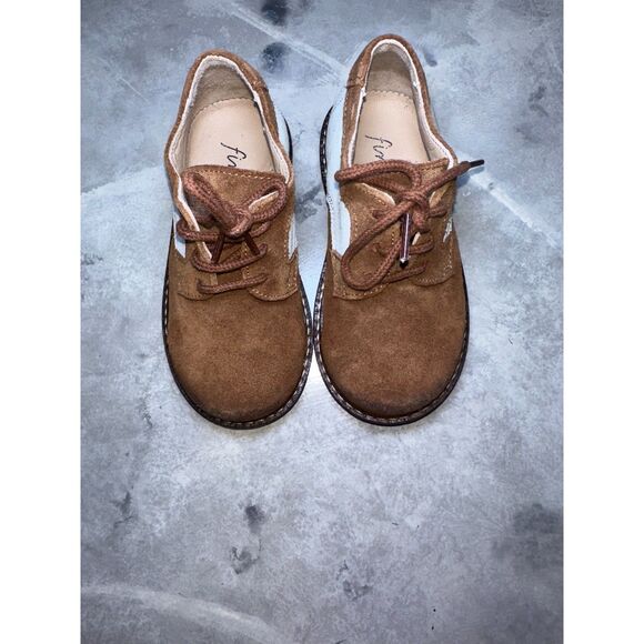 Fin & Vince Suede Retro Saddle Oxford Shoe, Cognac/ Pastel, Size 7 US‎ & Euro 23 - Picture 10 of 14